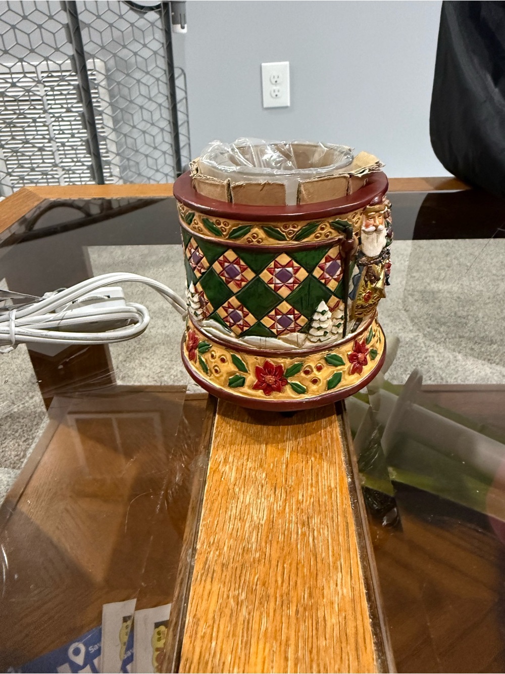 Jim Shore Christmas Electric votive Candle Warmer New